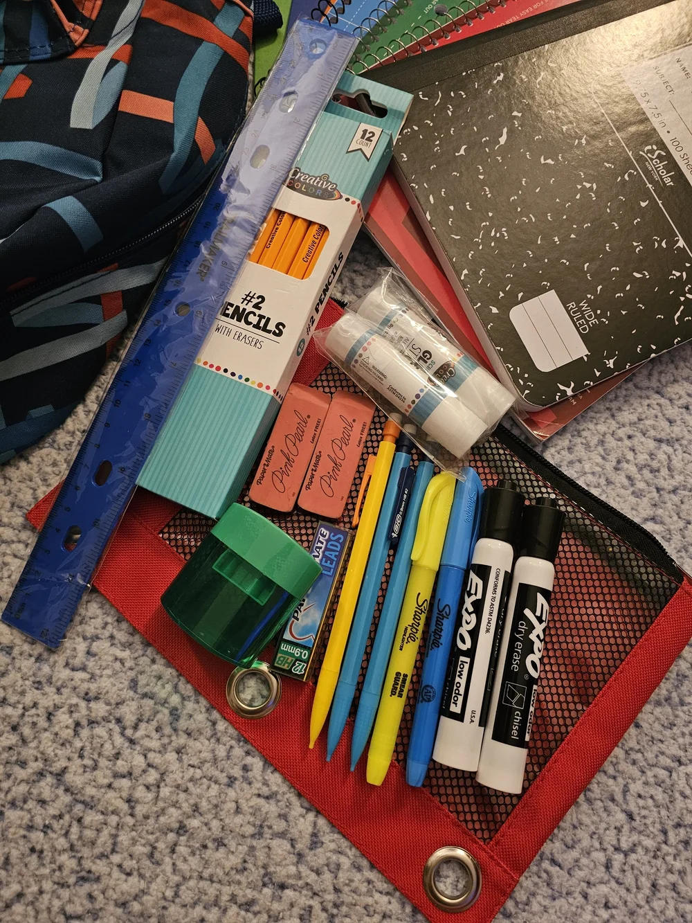 Kids School Backpack and Supplies